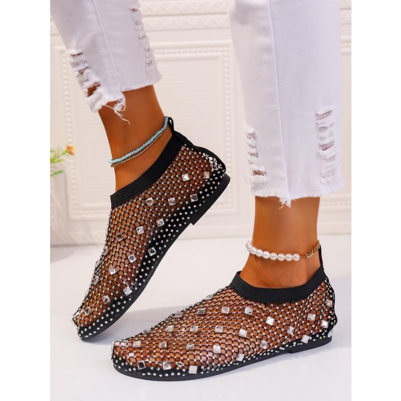 New Plus Size Flat Colorful Mesh Sandals