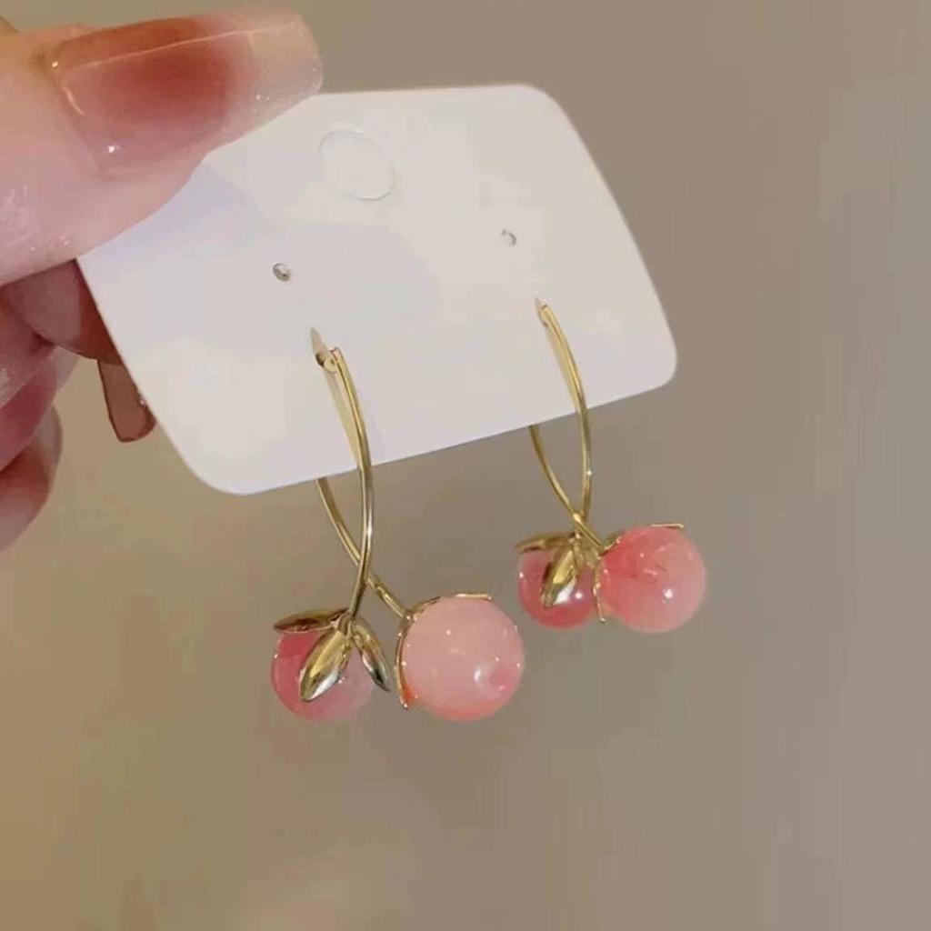 Silver Needle Dongdaemun Fresh Colorful Earrings - Simple, Versatile, Luxury Studs with a High-End Sense