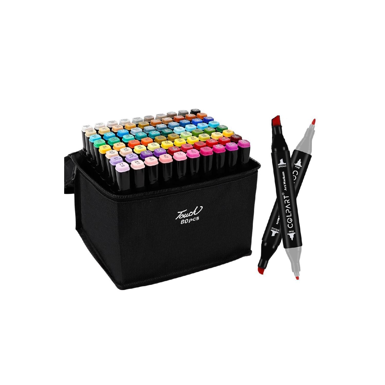 

Набор из 80 двусторонних маркеров с сумкой