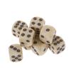 10Pcs 16Mm Solid Color Acrylic Dice Set With Rounded Corners - Dotted Board Game Dice For Casino, Mahjong, Bar, Ktv, Party Games