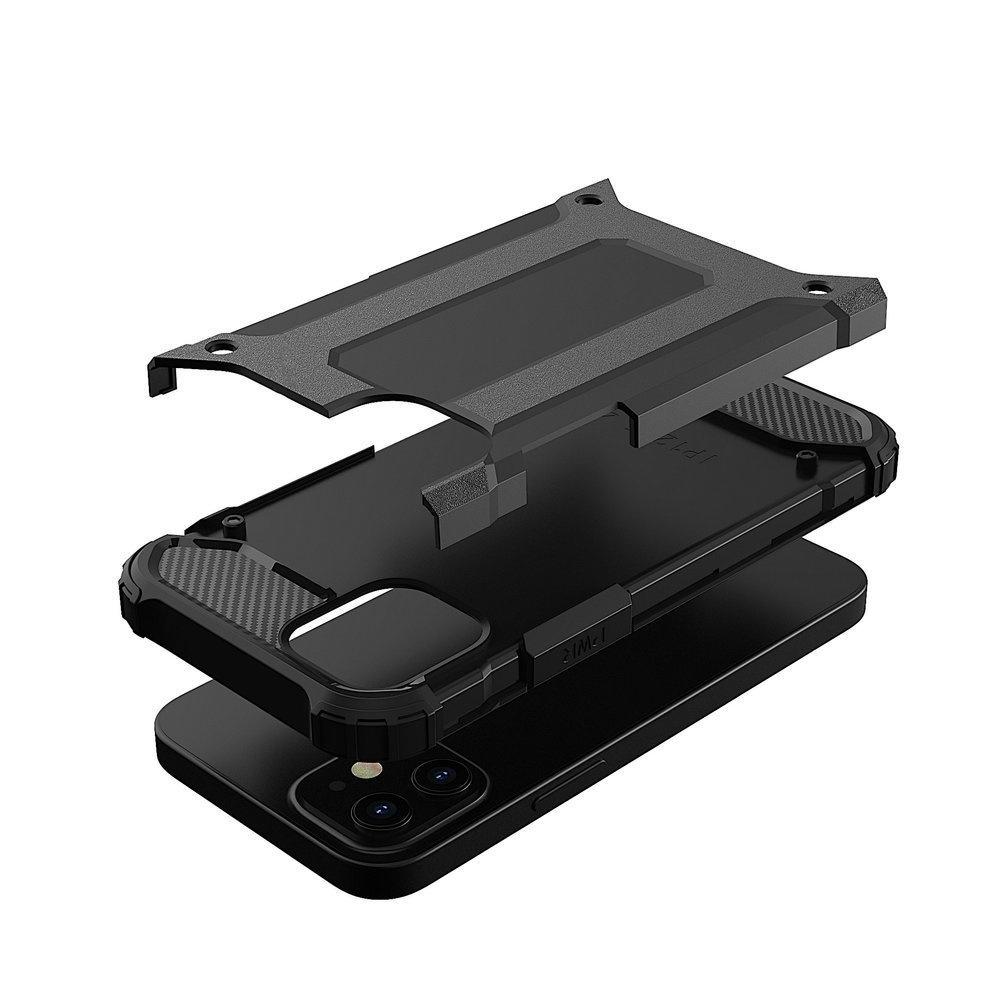iPhone 12 Pro Max Hybrid Armor Case - Durable Black Protective Cover