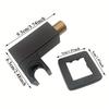 Bathroom Black/Chrome/Gold Brass Hand Shower Outlet Holder Handset Bracket Seat Round Square Hose Connector
