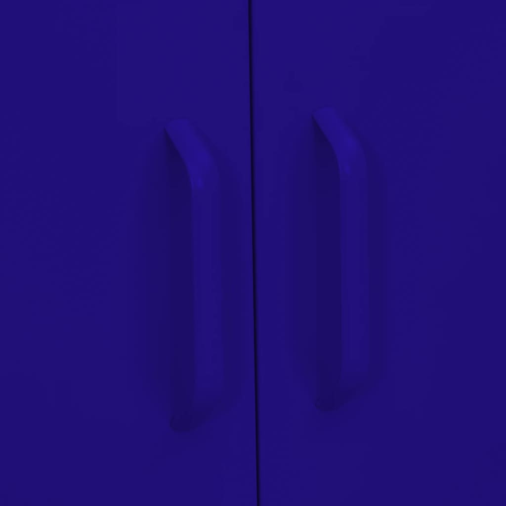 Storage Cabinet Navy Blue 80 x 35 x 101.5 cm Steel