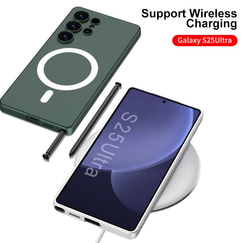 Samsung S25 Ultra Magnetic Ring Wireless Charging Protective Case