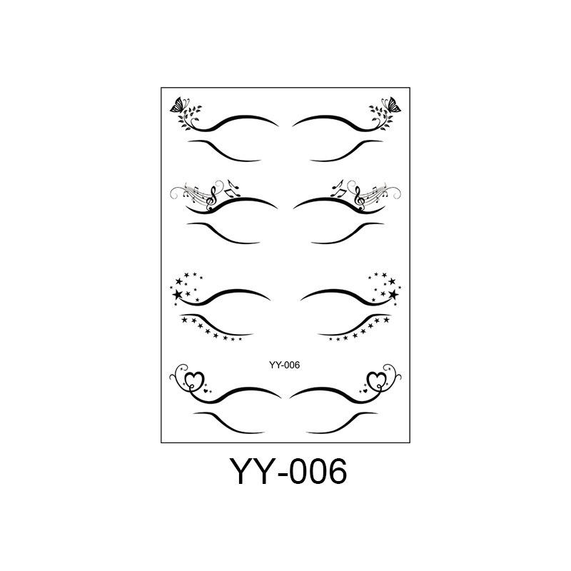 Cross Border Makeup Eyelash Tattoo Stickers Ball Waterproof Sweat Resistant Disposable Eye Simulated