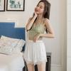 Female Thin Soft Smooth Three-Point Knickers  In Loose Safety Pants Ice Silk Home Shorts Summer Lace Anti-Light Leggings