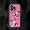Cartoon C-Courage The C-Cowardly D-Dog Phone Case For Iphone 16 15 11 13 14 Pro Max 7 8 Plus X Xr Xs Max 12mini Black Shell Case