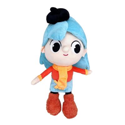 King of Adventurers Hilda Plush Toy Blue Hair Girl Goes To Town Doll (Individual Vacuum Pack) Plush Doll Gift for Kids