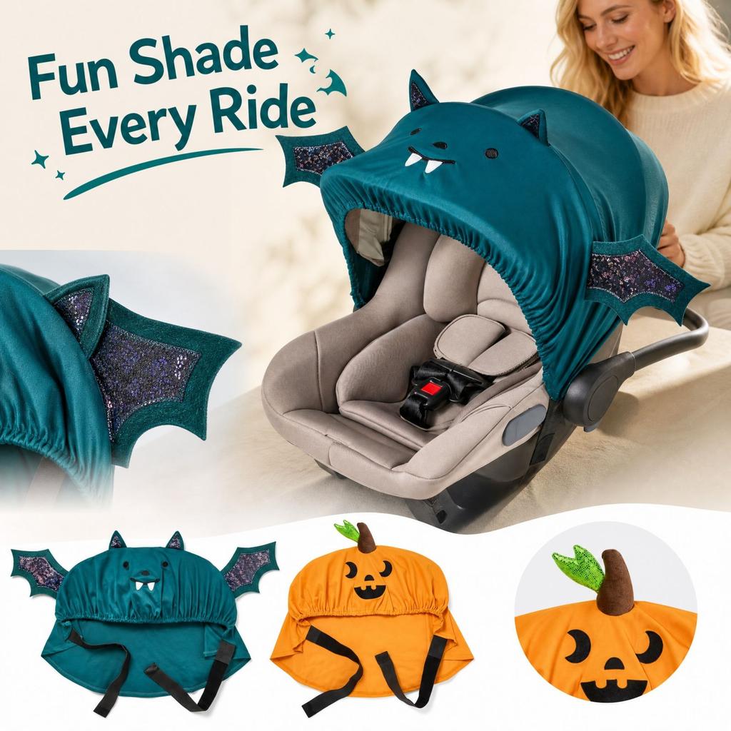 2-in-1 Car and Stroller Sunshade Canopy with Adjustable Design for Baby