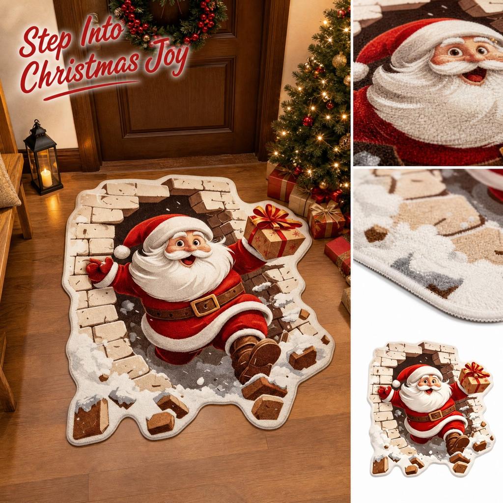 Christmas Doormat, Holiday Welcome for Front Door, Christmas Home Decor for Entryway