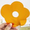 1pc-Transparent   Cup Mat Acrylic Flower Shaped Tableware Decor Coaster Table Heat R Esistant Mat Practical Placemat