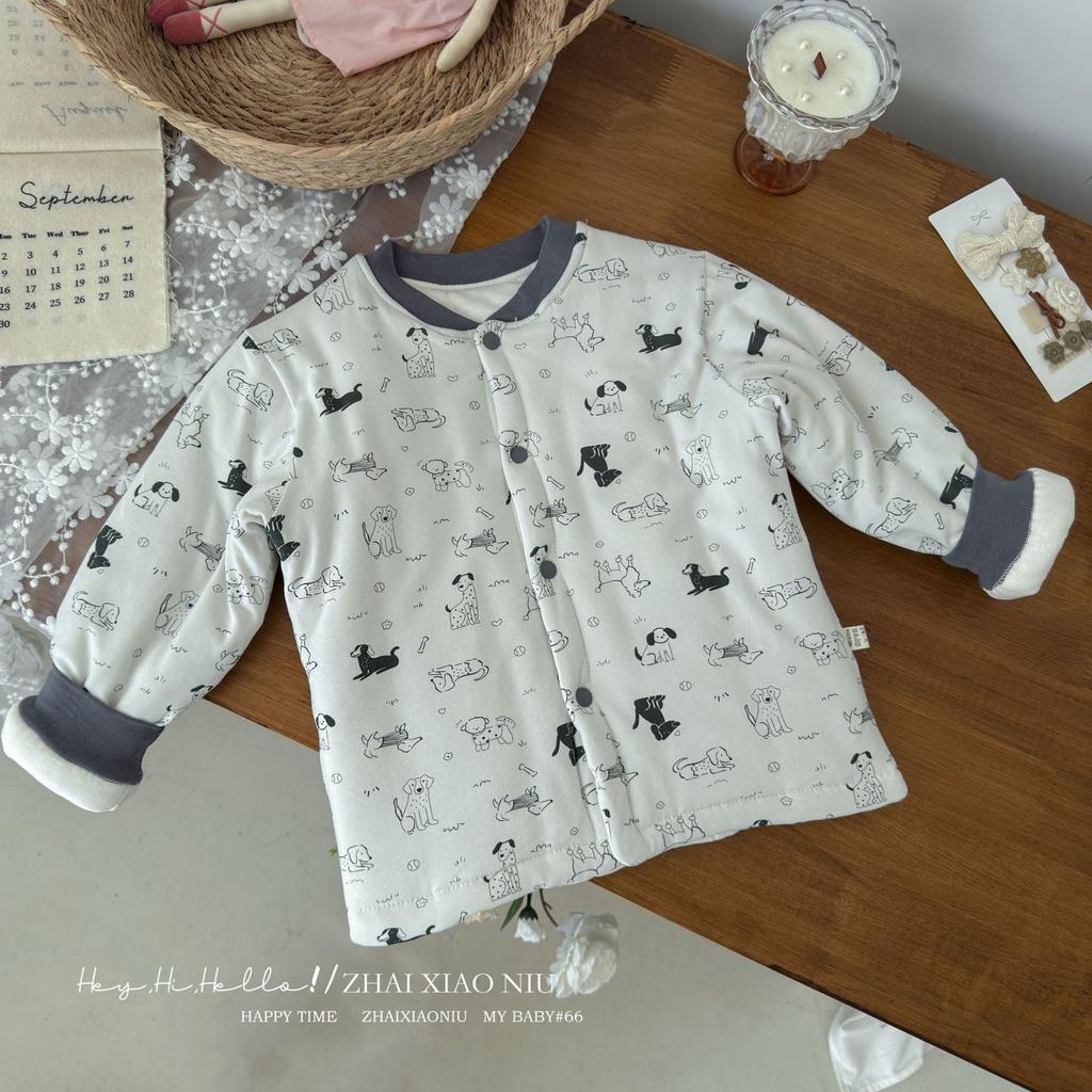 Machine washable handmade cotton-padded jacket, children's cotton-padded jacket, student school uniform with thickened warm boys cotton-padded jacket
