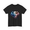 Patriotisches Weißkopfseeadler Muskeln T-Shirt | Amerikanische Flagge Adler T-Shirt