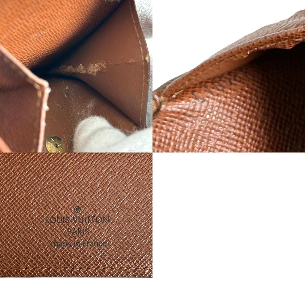 Louis Vuitton Monogram Portefeiulle Marco Wallet Monogram Canvas Brown M61675 Used