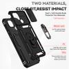 For Xiaomi Redmi 10C/Xiaomi Poco C40 Armor Phone Case Camera Lens Protection Metal Ring Stand Shockproof Case