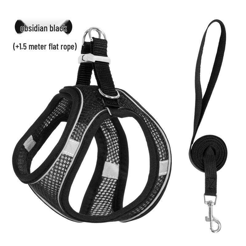 Reflektierendes Nylon Geschirr im Westen-Stil und Leinen-Set für Hunde