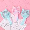 Manual Press Small Fan Hand Pressure Fan Personal Fan Handheld Cartoon Mini Portable Hand Fan For Kids Girls Women Man Outdoor
