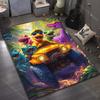 Dinosaur Driving with Sunglasses Print Carpet for Bedroom Living Room Bedside Sofa Floor Mat Modern Home Decor Play Area Rug