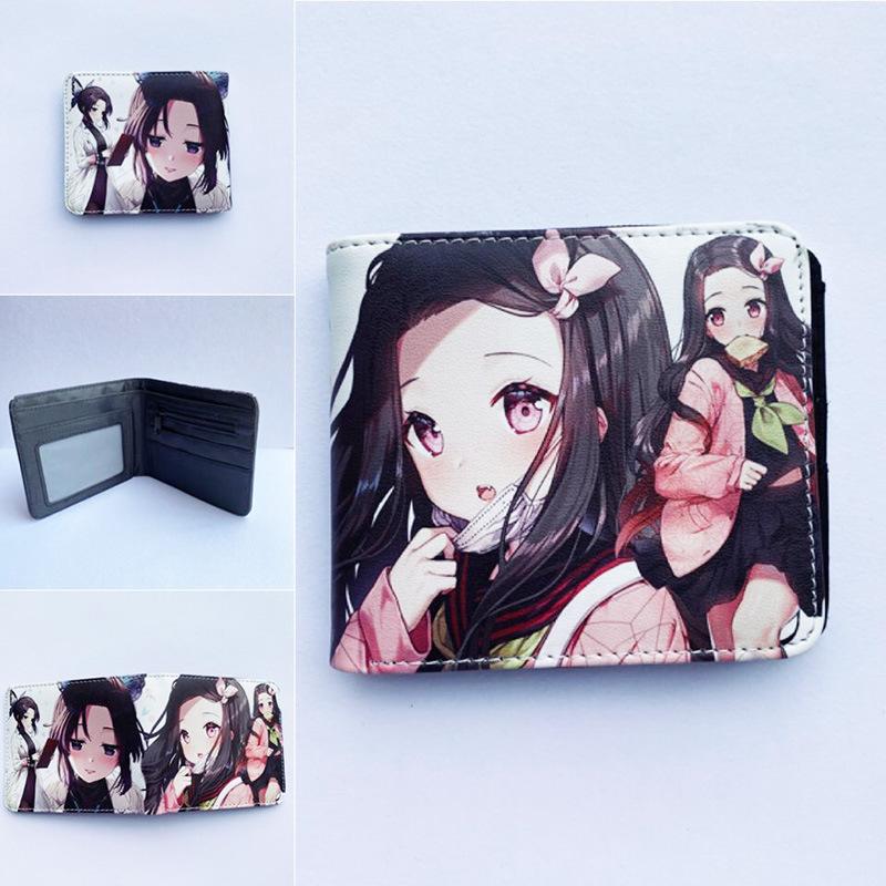 Japan cartoon comics Demon Slayer Short Wallet Cartoon Print Student Coin Purse 0022