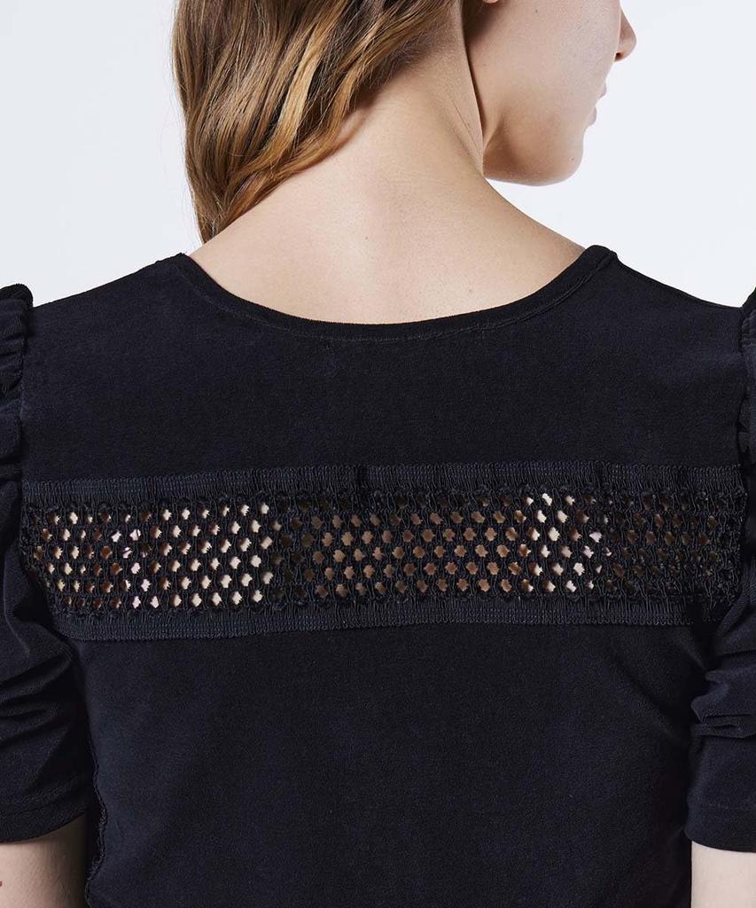 Double Standard Clothing Essential Micro Z Pile Black Top, 2508-120-253, Women's,