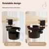 Adjustable 360 Degree Rotating Desk Cup Holder Clamp Anti-Spill Anti-Fall Table Edge Mounted Coffee Mug Holder Organizer