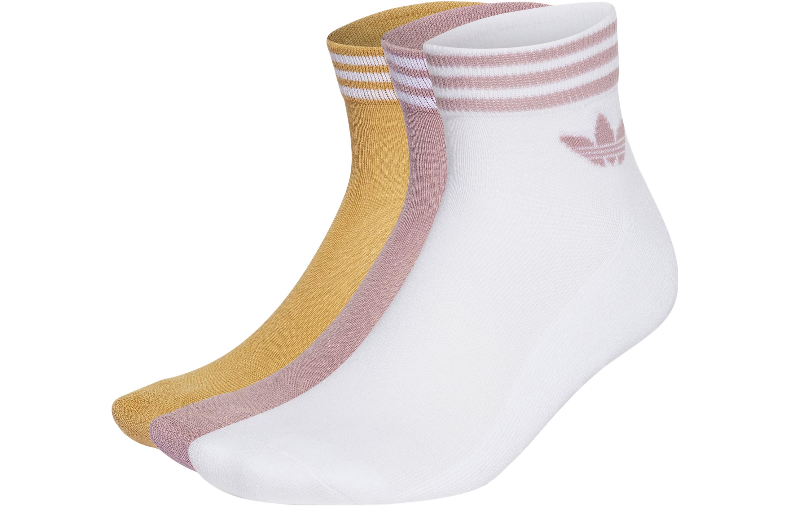 Adidas Originals TREFOIL ANKLE SOCKS 3 PAIRS Ankle Socks Unisex 3 Pack HL1703 L