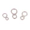 10Pcs Stainless Steel Fishing Jig 8 Figure Rings Fishing Solid Ring Fishing Lure Assist Hook Terminal Lures Pin Connector