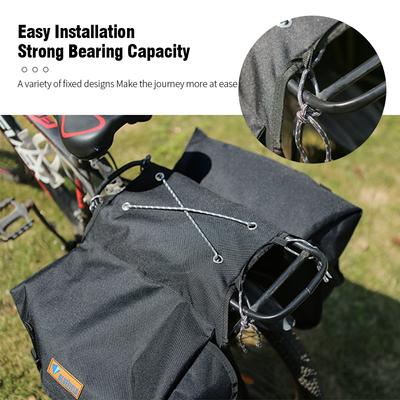 Fahrradsatteltasche Wasserdicht und Großvolumig Outdoor Fahrradgepäcktasche Fahrradaufbewahrungstasche Fahrradzubehörtasche