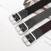 Unisex Elastischer Gewebegürtel im koreanischen Stil mit Dornschließe aus Leder - Kein Stanzen, vielseitiger lässiger Hüftgurt für Herren-Canvas-Hosen