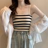 2022 Summer Color Block Stripe Slimming Camisole - Soft, Versatile Vest with New Design