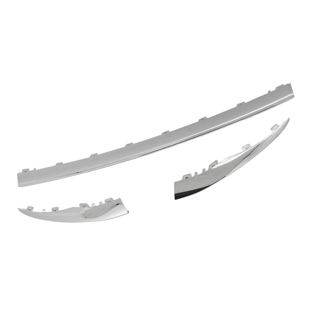 3pcs Chrome Front Bumper Lower Trim 2058858602 Replacement for Benz C‑Class W205 AMG Line Facelift 2019 To 2021