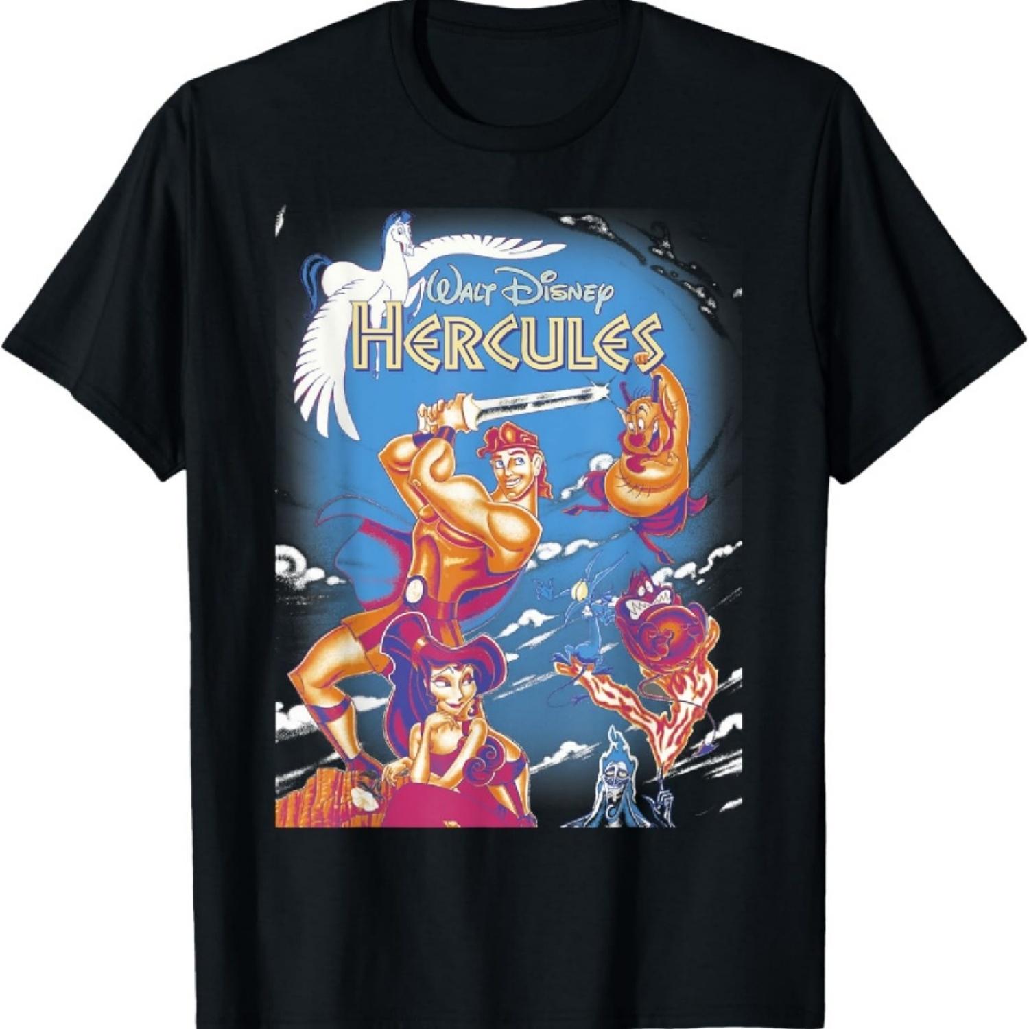 Дисней Геркулес Основной актерский состав Обложка фильма Графическая футболка Футболка S