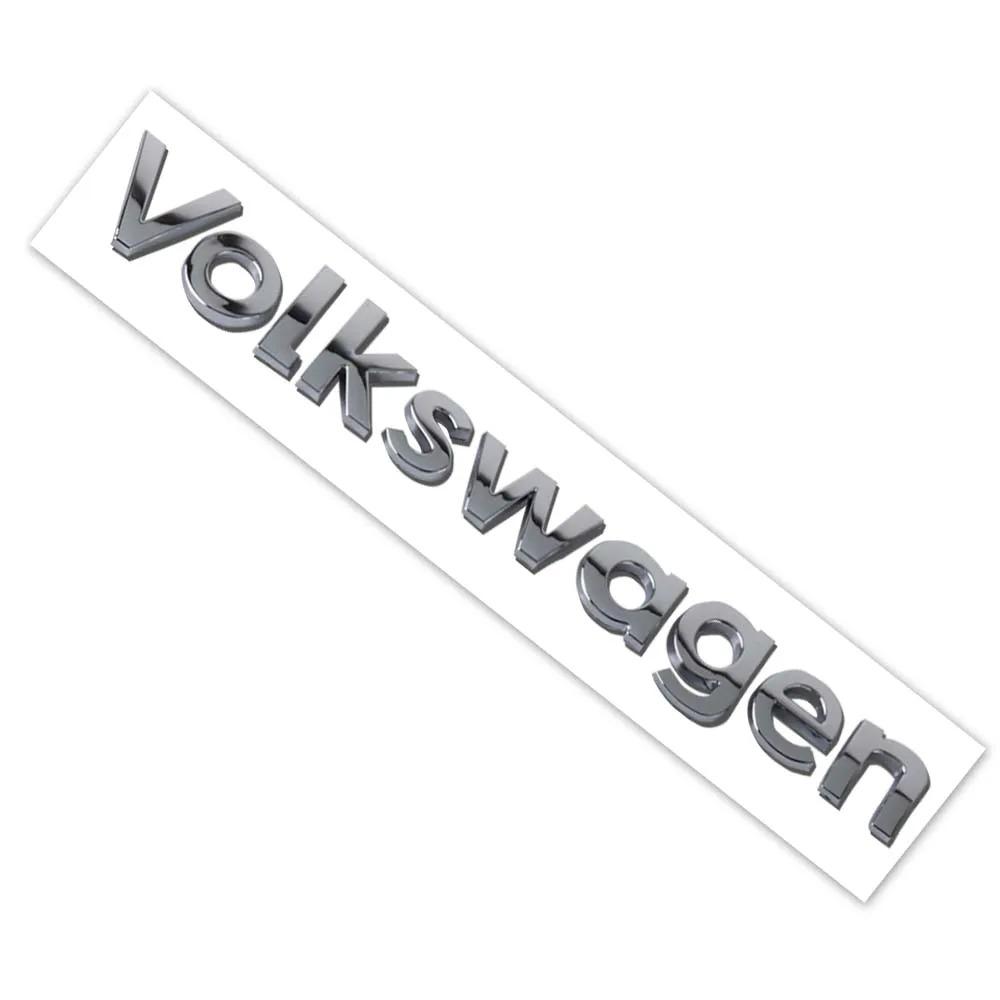 FD06-Emblems 3D Car Body Tail Trunk Decoration Letter Emblem Sticker For Volkswagen VW Golf Passat Polo Tiguan Jetta Caddy T-ROC