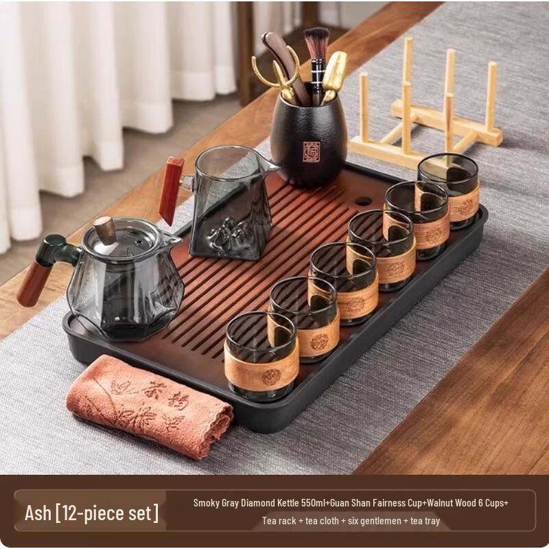 

HANDUNYOU Diamond Glass Tea Set