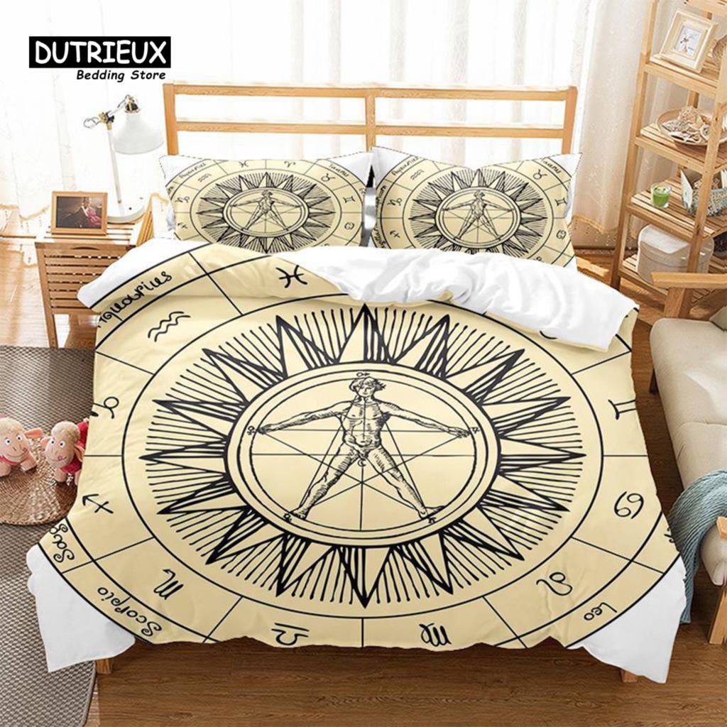 Hamsa Hand Duvet Cover Boho Exotic Sun And Moon Bedding Set Luxury Galaxy Astrology Comforter Cover Full Queen For Adults Kids