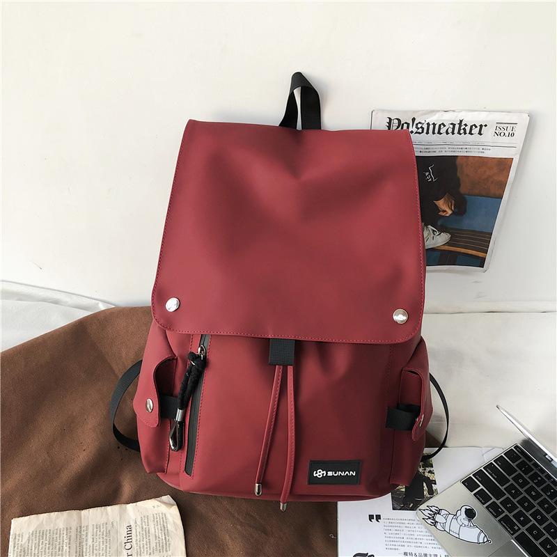 Trendy brand simple and fashionable backpack new couple large capacity junior high school student schoolbag foreign style casual backpack