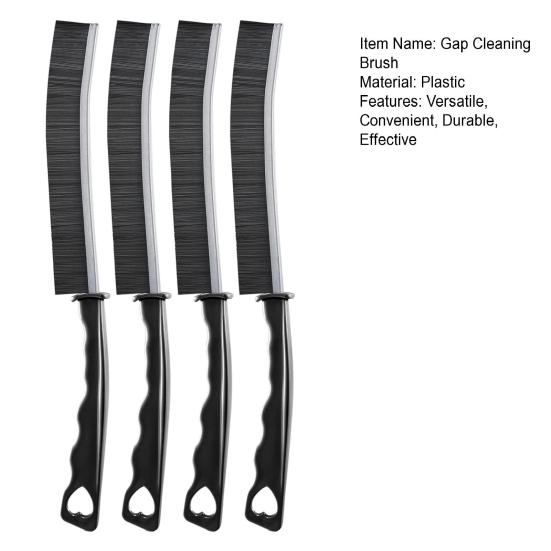 4Pcs Gap Cleaning Brush Ergonomic Design Hard Bristle Crevice Brush with Hanging Hole for Home Kitchen Bathroom