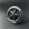 3D Metal TEXAS EDITION Shield Pentagram Star Side Fender Door Emblem Badge Car Stickers For JEEP Wrangler Liberty Grand Cherokee ALU1