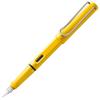 LAMY Safari Yellow Fountain Pen Ergonomic Grip and Polished Steel Size EF Ideal for Writing and Calligraphy Includes LAMY T10 Blue Ink Cartridge -