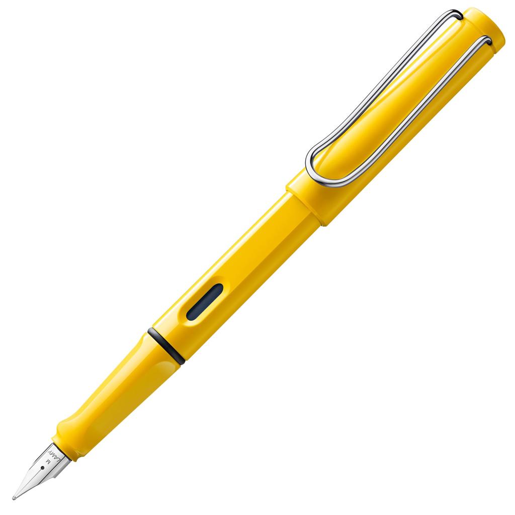 Lamy L18-EF Safari Yellow Fountain Pen with EF (Extra Fine) Nib, Dual-Use, Converter Sold Separately, Officially Imported