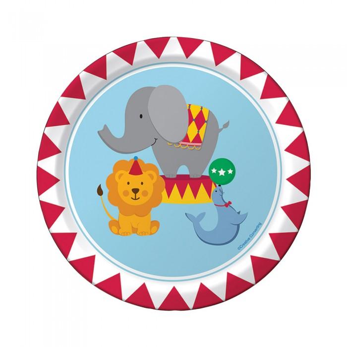 Creative Party Circus Time Party Plates (Pack of 8)