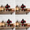 Resin Gorilla Boxing Figurine With Animal Design For Home Decor And Collectors