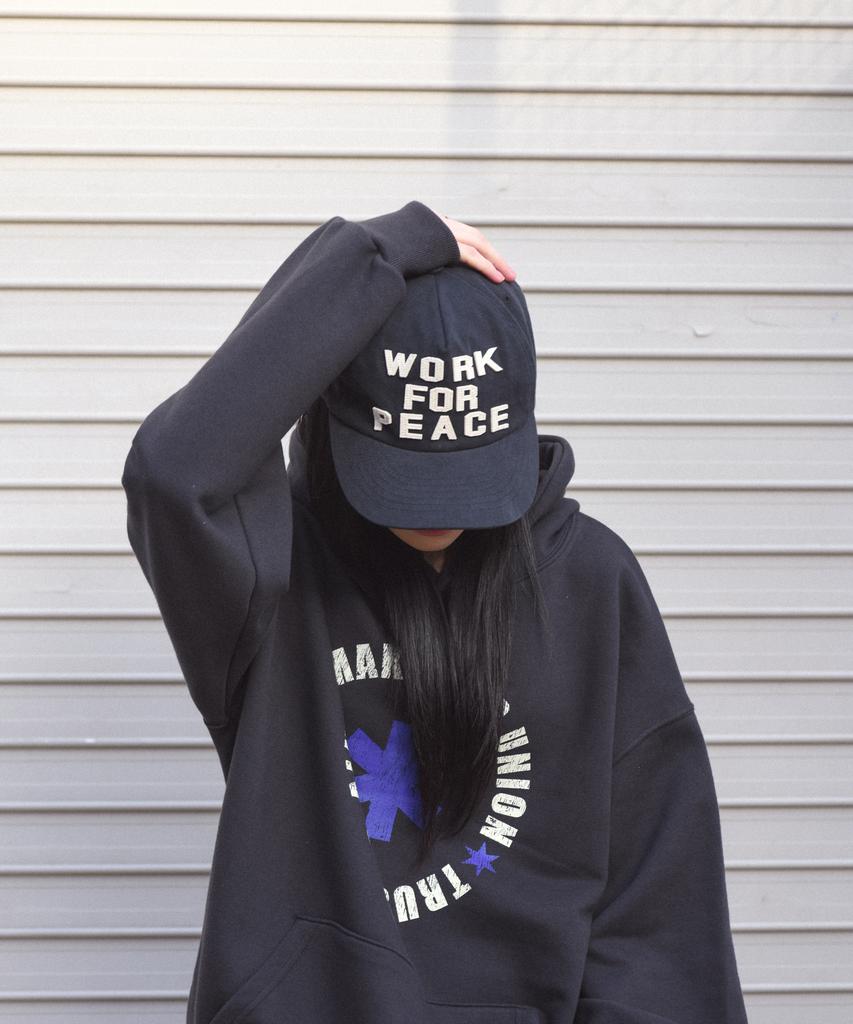AMOU Work For Peace 5Pannel Cap Balck