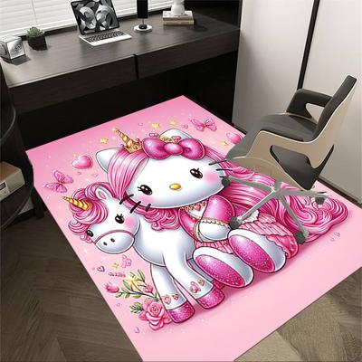 1pc Hello Kitty Unicorn Carpet Office Rug Outdoor Mat Home Decor Area Carpet Festival Gift