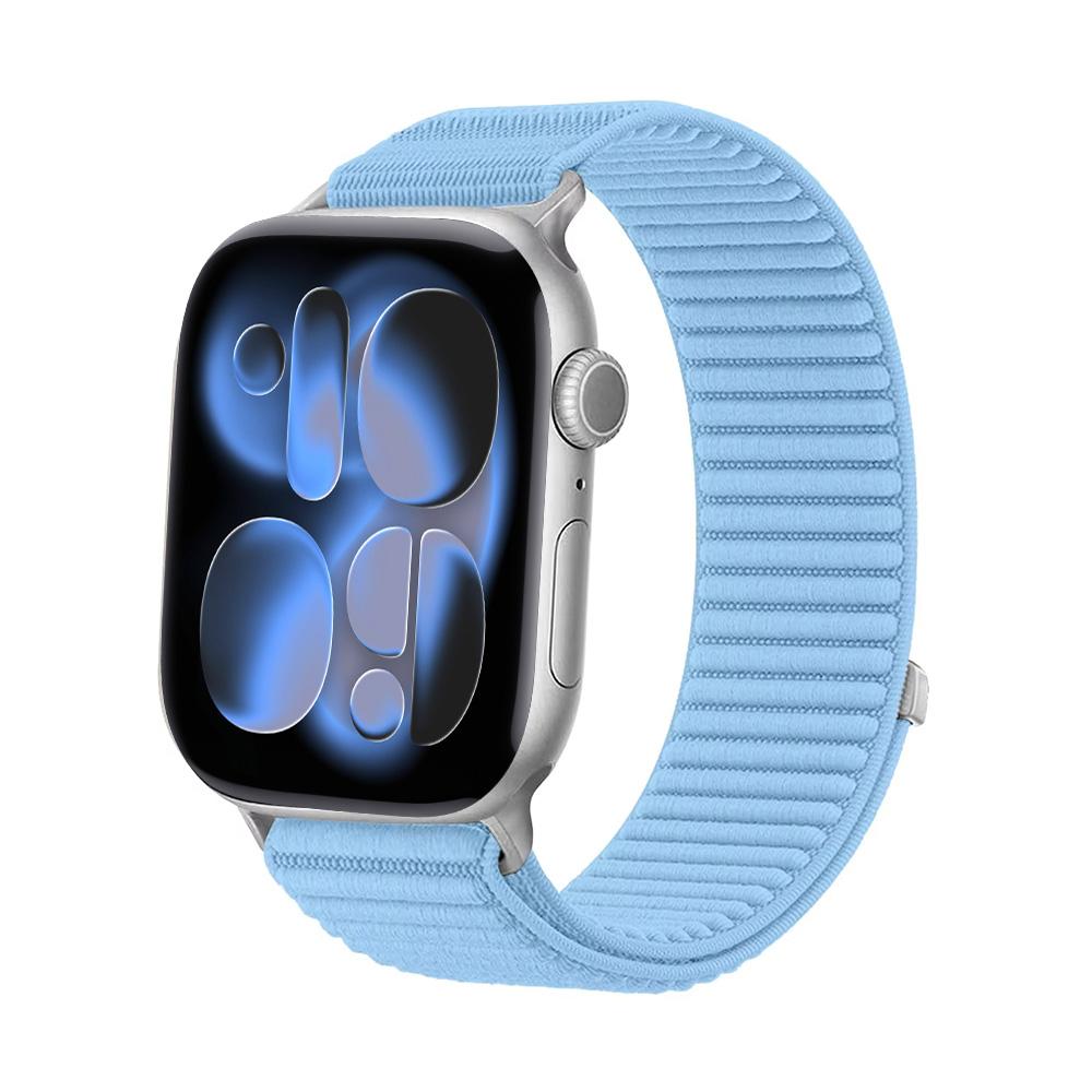 

Спортивний ремінець для Apple Watch серії 11/10/9/8/7/SE/Ultra2/3 49мм 46мм 45мм 44мм 42/41/40мм Браслет Ремінець Correa iWatch Ремінець 42 44 45 49 S11-46mm світло-синій колір