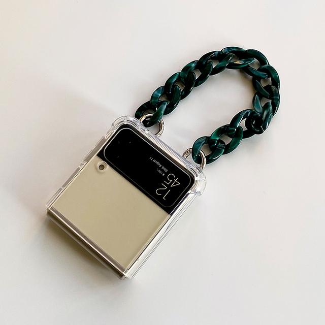 Mehrere Optionen Tragbares Armband Transparente PC-Schlanke Telefonhülle für Samsung Galaxy Z Flip 4 3 5g Stoßfeste Schutzhülle