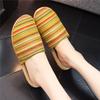 Home Linen Slippers Printed Cute Fashion Non-slip Breathable Fashion Versatile EVA Thick Bottom Couple Hemp Slippers