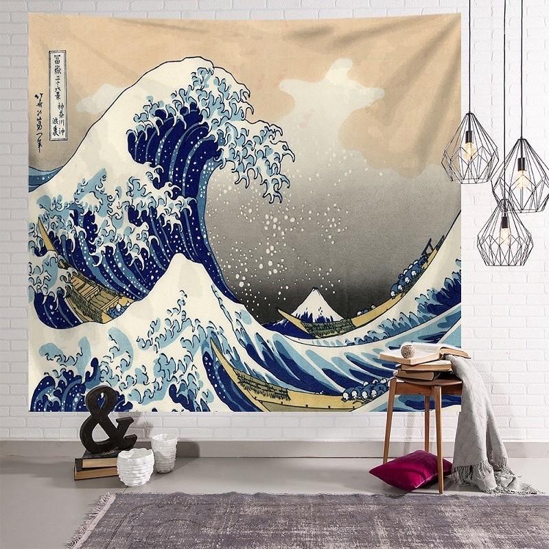 VIKAMA Vintage Mandala Tapestry Wall Hanging for Living Room Bedroom Dormitory Easy Hanging Home Decor Artistic Bohemian Design