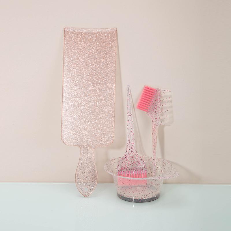 

Главная Салон Мелирование Доска Двусторонняя расческа для окрашивания волос Кисть для окрашивания Мелирование Чаша Прозрачный набор для окрашивания волос Flash Silver розовый