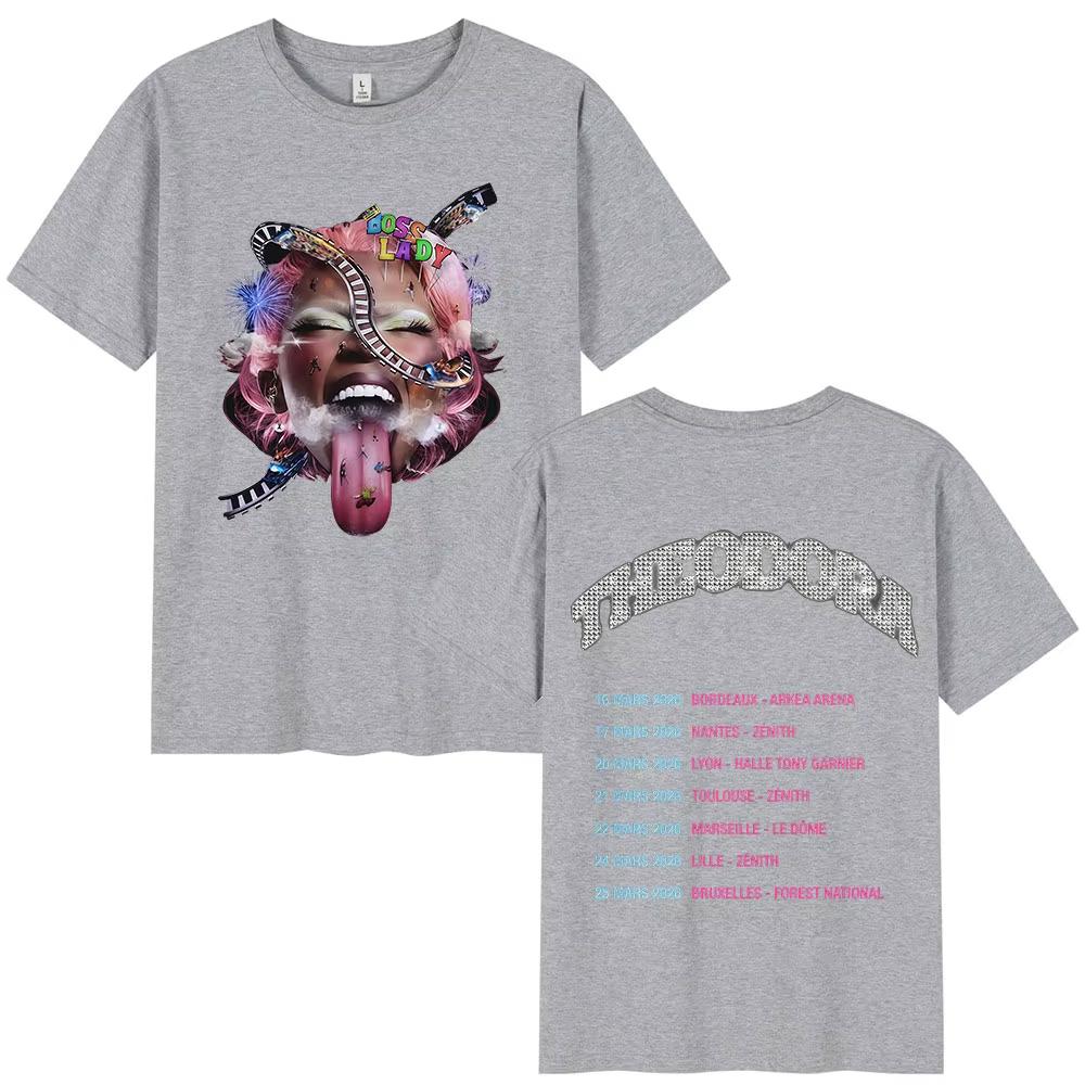 

Theodora Boss Lady Tour 2026 Concert Merch Tshirts Unisex Women Hip Hop Fashion T Shirt Casual Cotton Loose Short Sleeves Tshirts 4XL